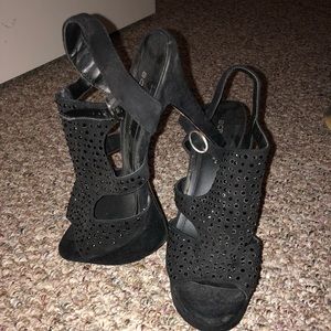 Bebe Black Platforms